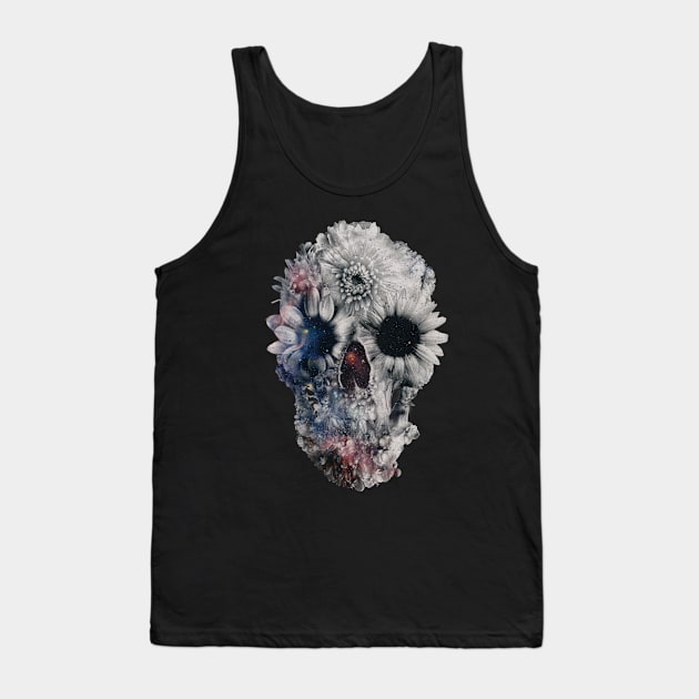 Floral Skull 2 Tank Top by aligulec